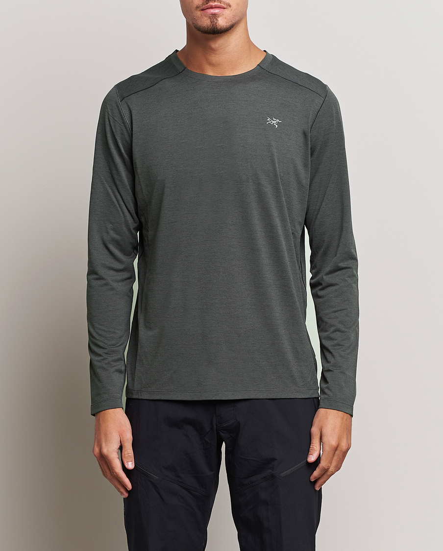 Herre | Langærmede t-shirts | Arc\'teryx | Cormac Long Sleeve T-Shirt Black Heather