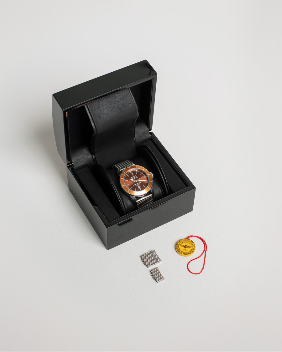 Herre | Breitling Pre-Owned Superocean Heritage 46 A17320 Steel Brown | Breitling Pre-Owned | Superocean Heritage 46 A17320 Steel Brown
