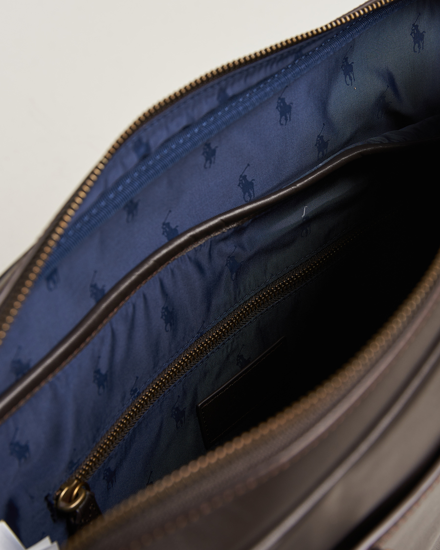 Herre | Polo Ralph Lauren Leather Briefcase Dark Brown | Polo Ralph Lauren | Leather Briefcase Dark Brown