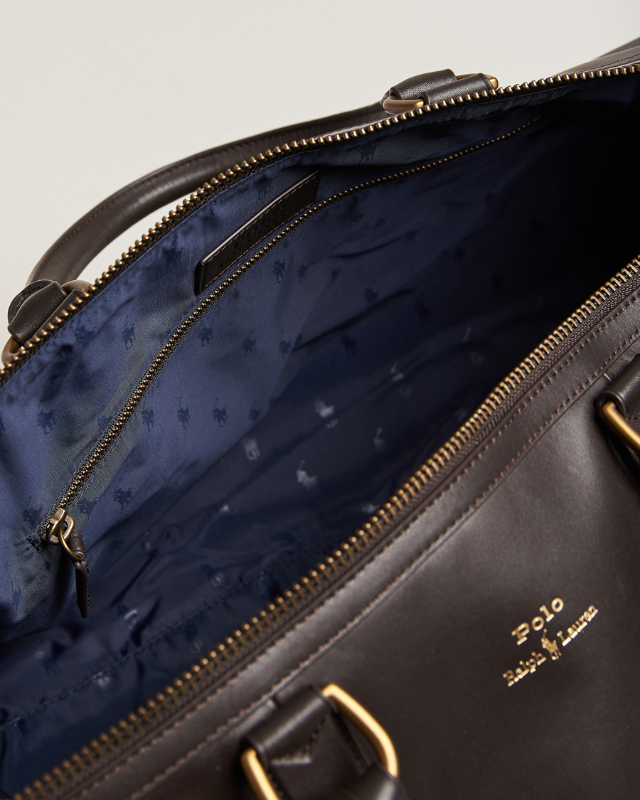 Herre | Polo Ralph Lauren Leather Duffle Bag Dark Brown | Polo Ralph Lauren | Leather Duffle Bag Dark Brown