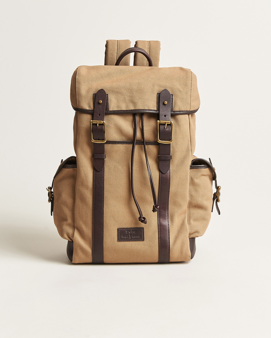 Herre | Polo Ralph Lauren Canvas Backpack Tan | Polo Ralph Lauren | Canvas Backpack Tan