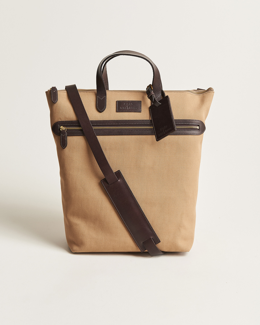 Herre | Polo Ralph Lauren Canvas Totebag Tan | Polo Ralph Lauren | Canvas Totebag Tan