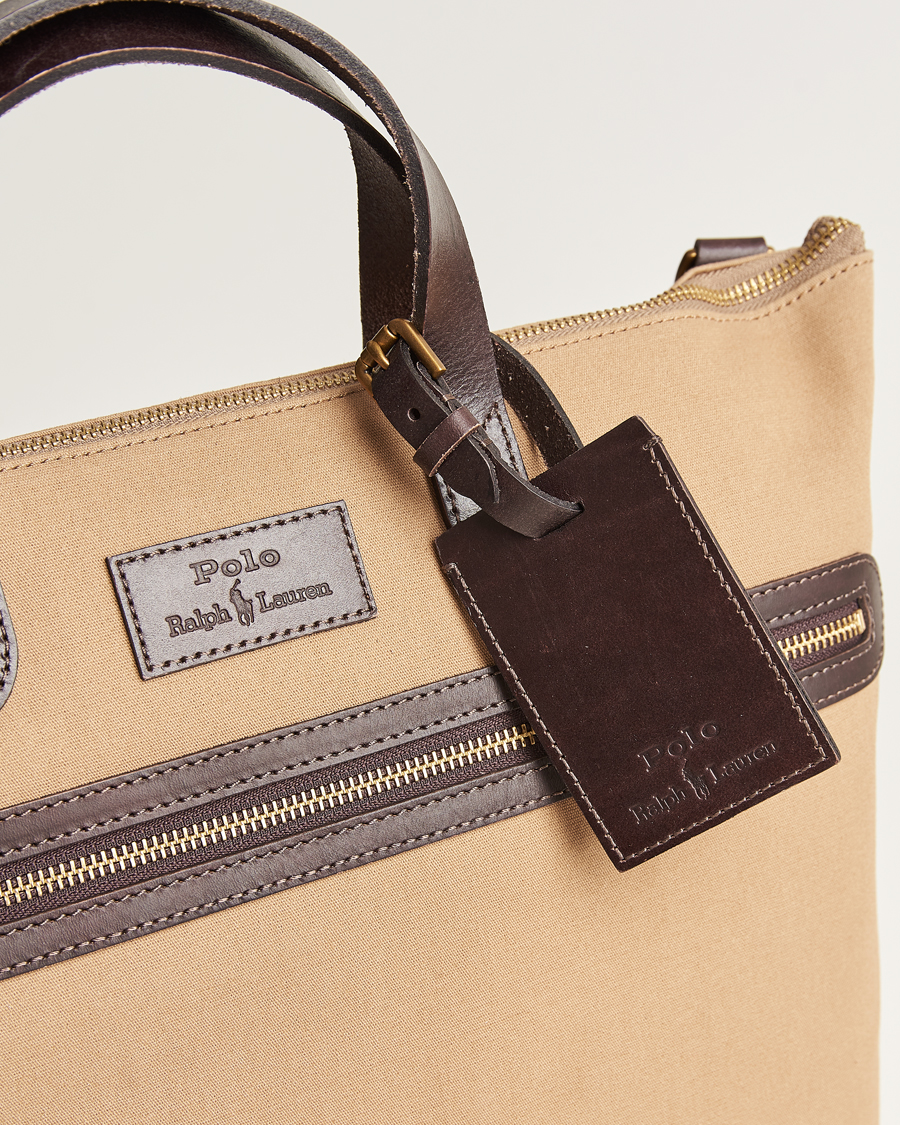 Herre | Polo Ralph Lauren Canvas Totebag Tan | Polo Ralph Lauren | Canvas Totebag Tan