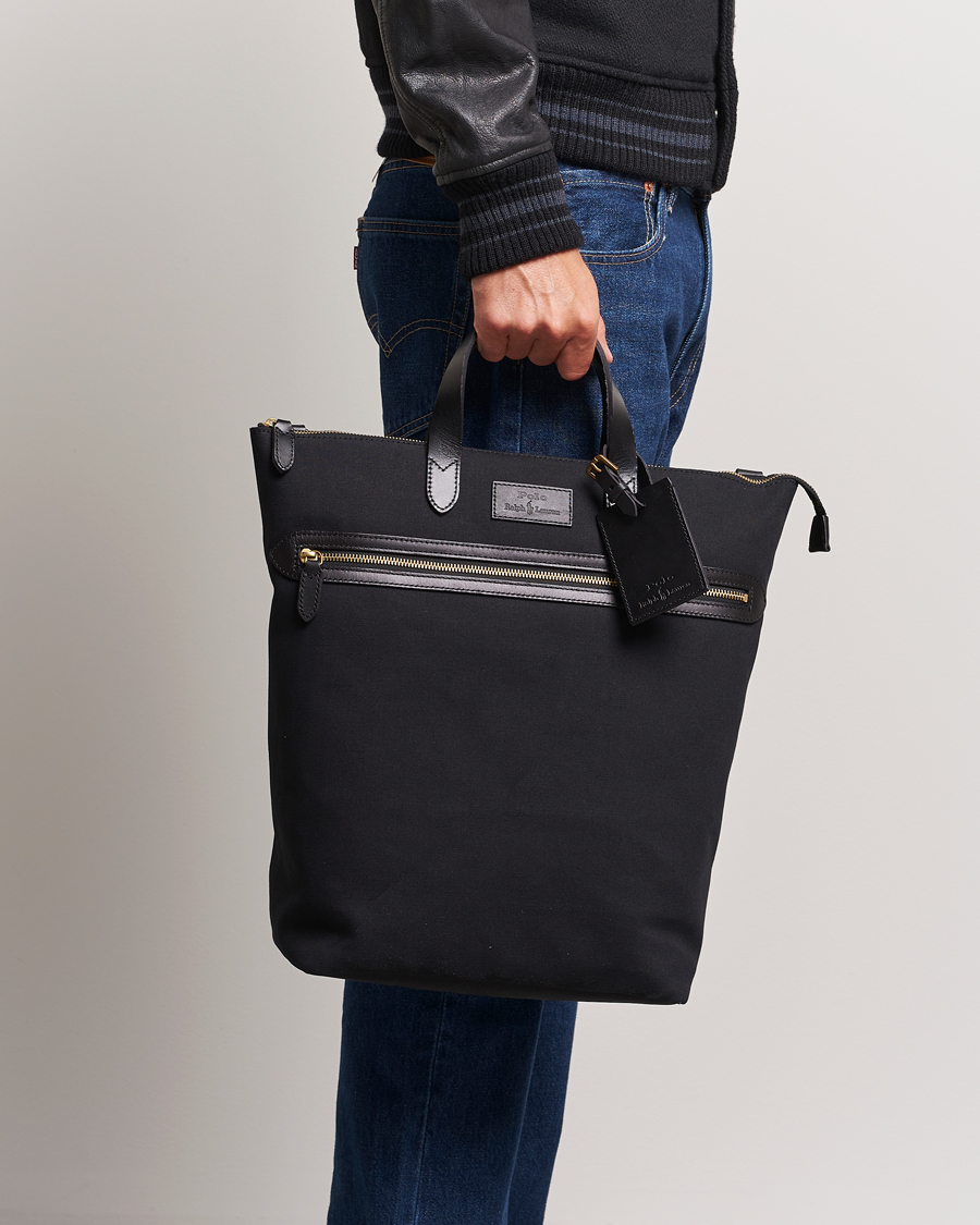 Herre | Polo Ralph Lauren Canvas Totebag Black | Polo Ralph Lauren | Canvas Totebag Black