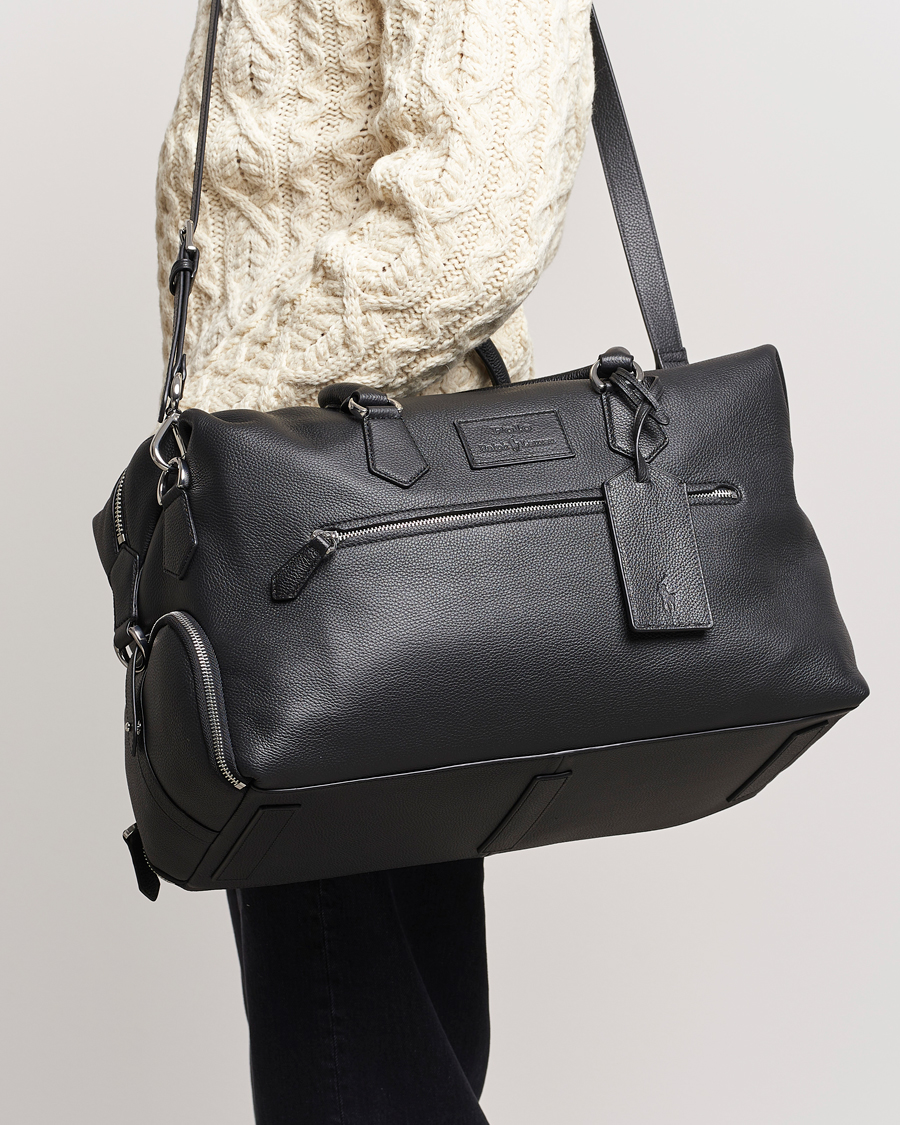 Herre |  | Polo Ralph Lauren | Pebbled Leather Dufflebag Black