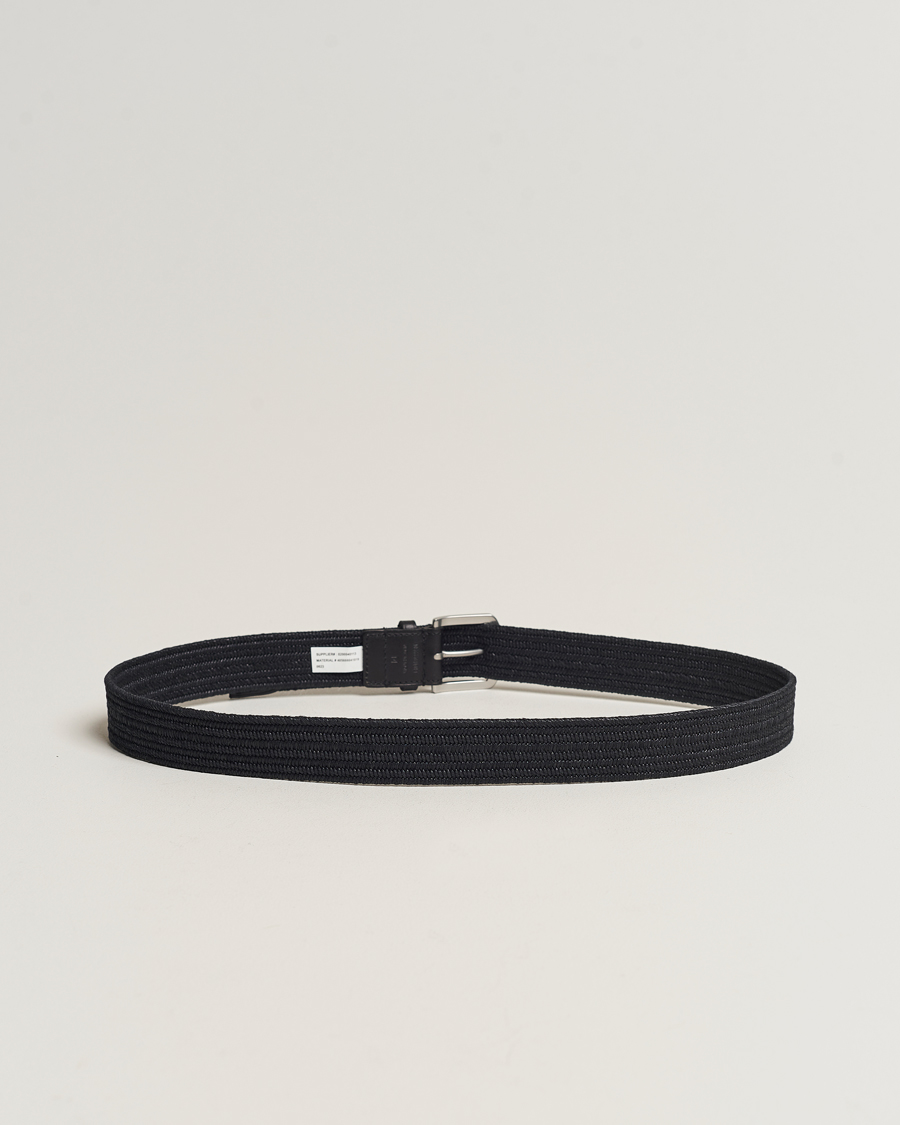 Herre | Preppy Authentic | Polo Ralph Lauren | Braided Cotton Elastic Belt Polo Black