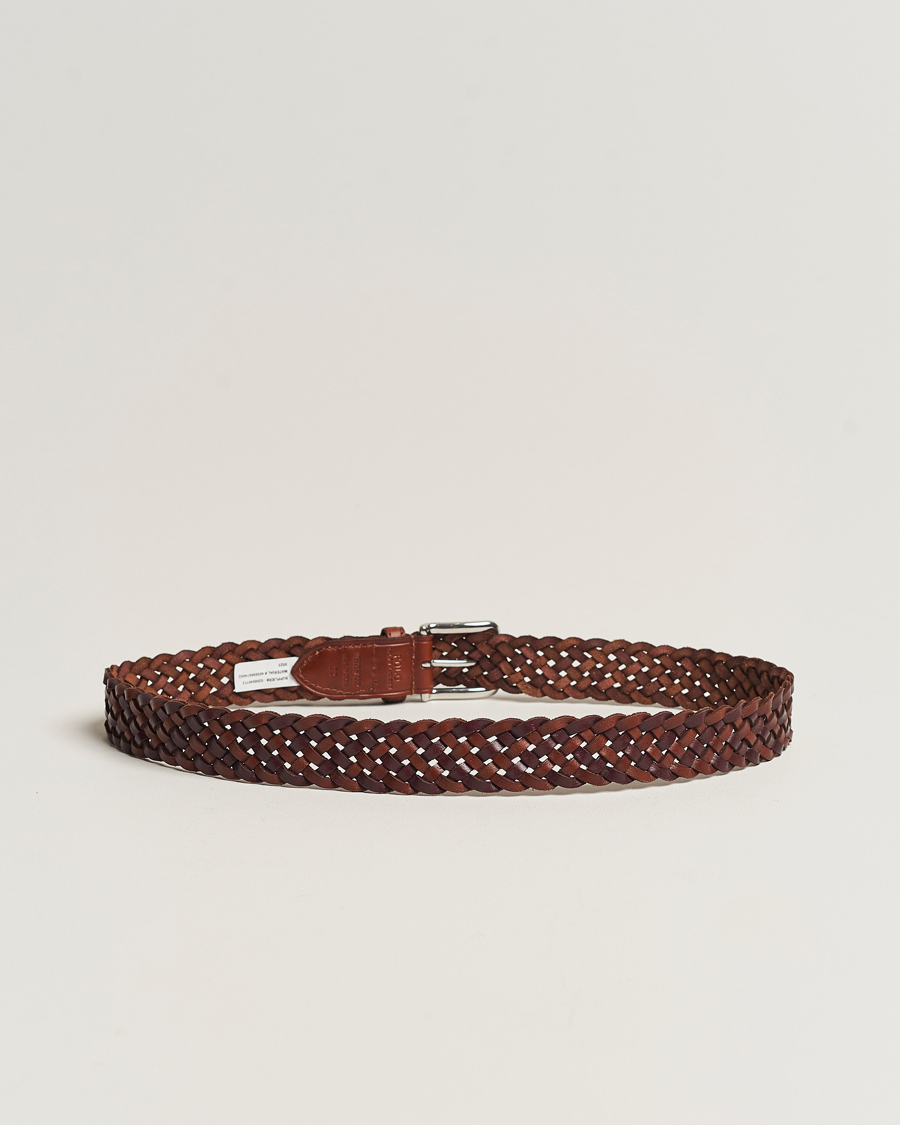 Herre | Polo Ralph Lauren Braided Belt Saddle Brown/Dk Brown W38 | Polo Ralph Lauren | Braided Belt Saddle Brown/Dk Brown W38