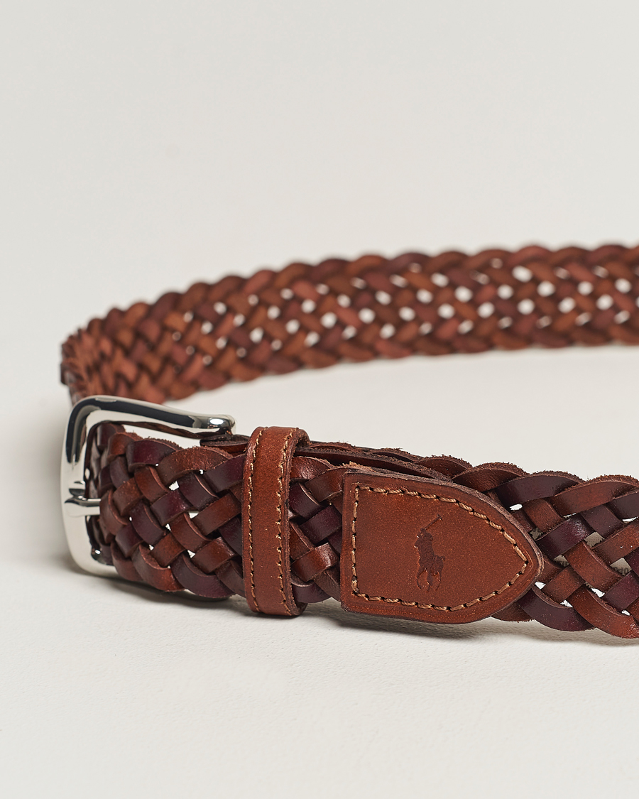 Herre | Polo Ralph Lauren Braided Belt Saddle Brown/Dk Brown W38 | Polo Ralph Lauren | Braided Belt Saddle Brown/Dk Brown W38