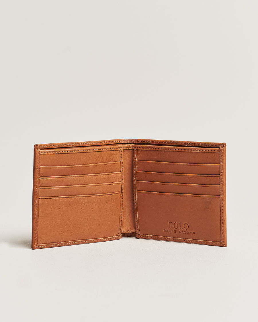 Herre | Almindelige punge | Polo Ralph Lauren | Heritage Letaher Billfold Wallet Tan