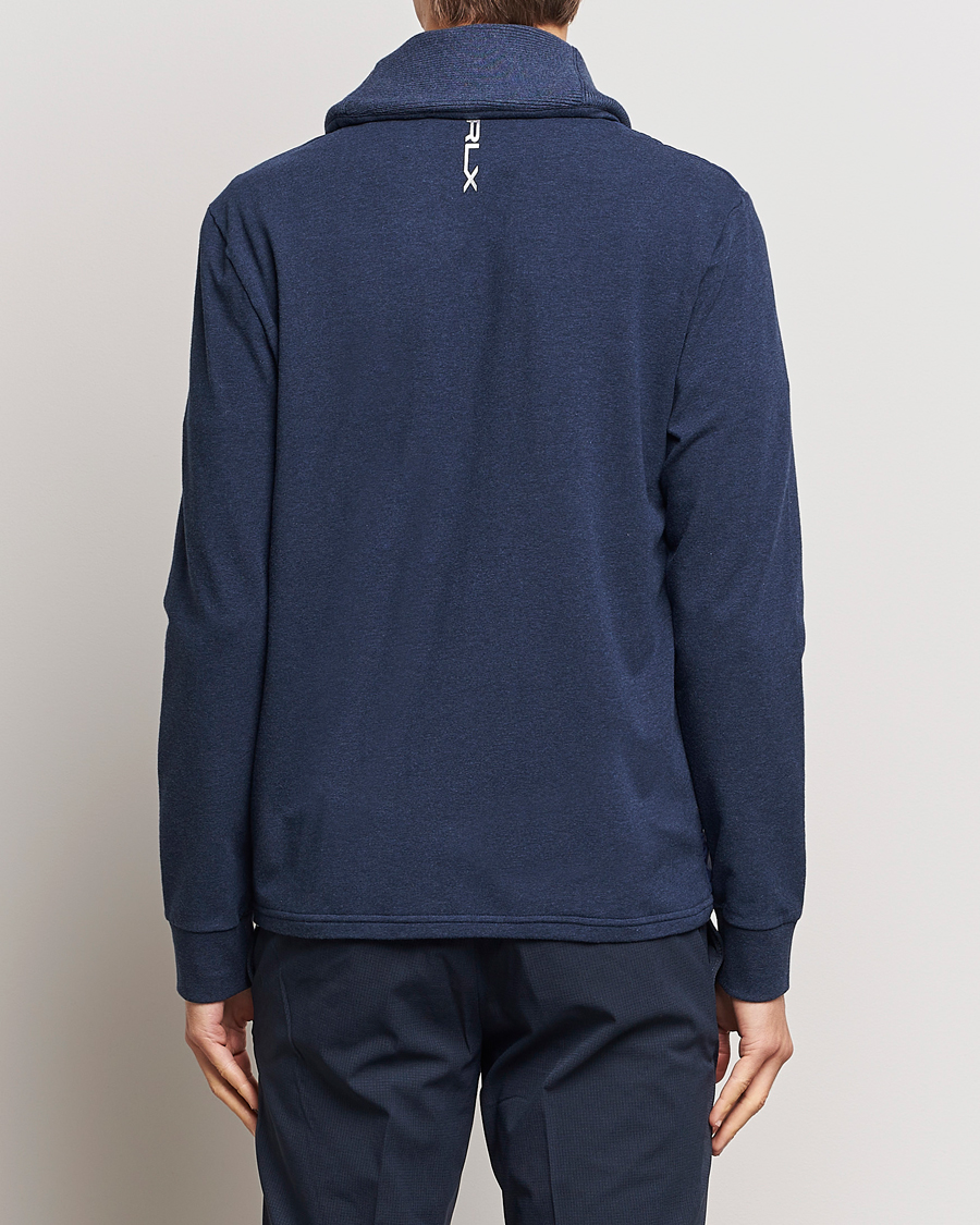 Herre | Trøjer | RLX Ralph Lauren | Fine Terry Cardigan Blue Heather
