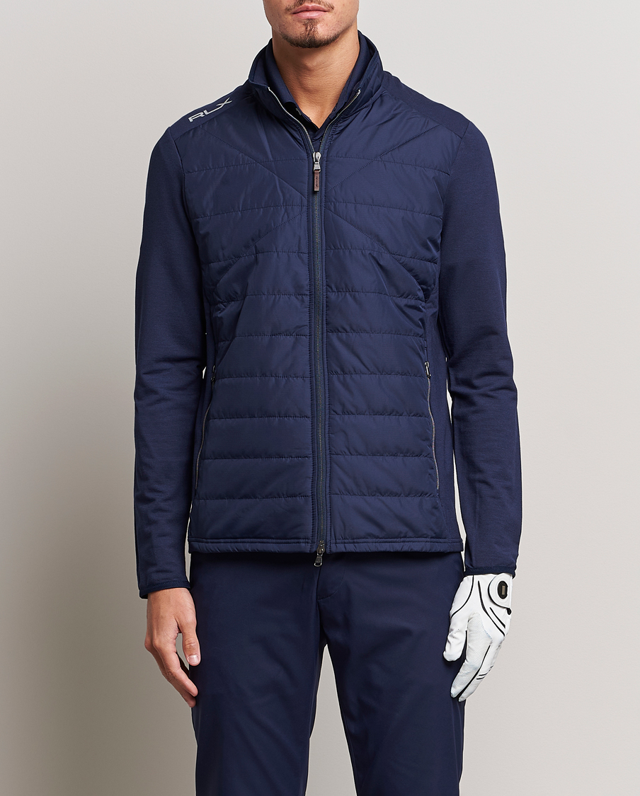 Herre | Trøjer | RLX Ralph Lauren | Performance Wool Full Zip French Navy