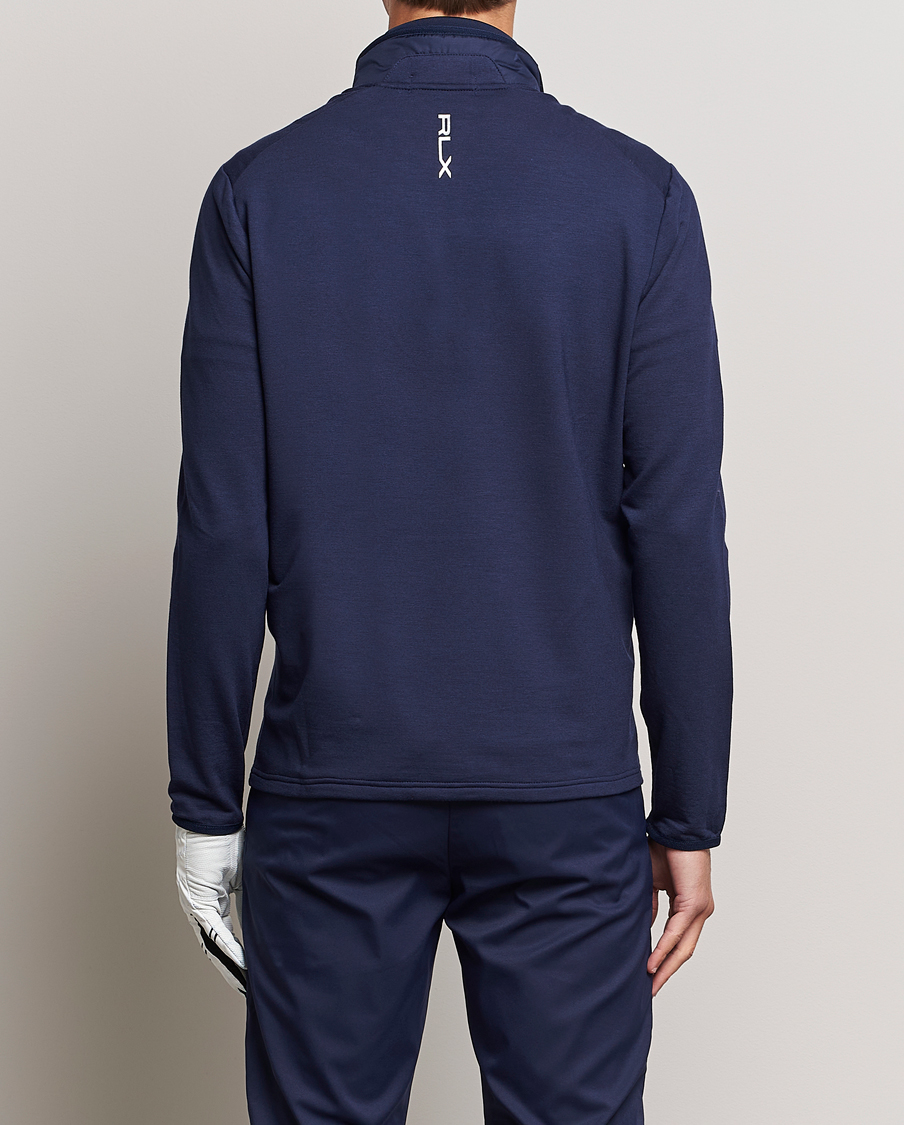 Herre | Trøjer | RLX Ralph Lauren | Performance Wool Full Zip French Navy