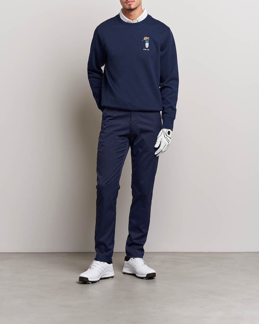 Herre | Trøjer | RLX Ralph Lauren | Bear Double Knit Pullover French Navy