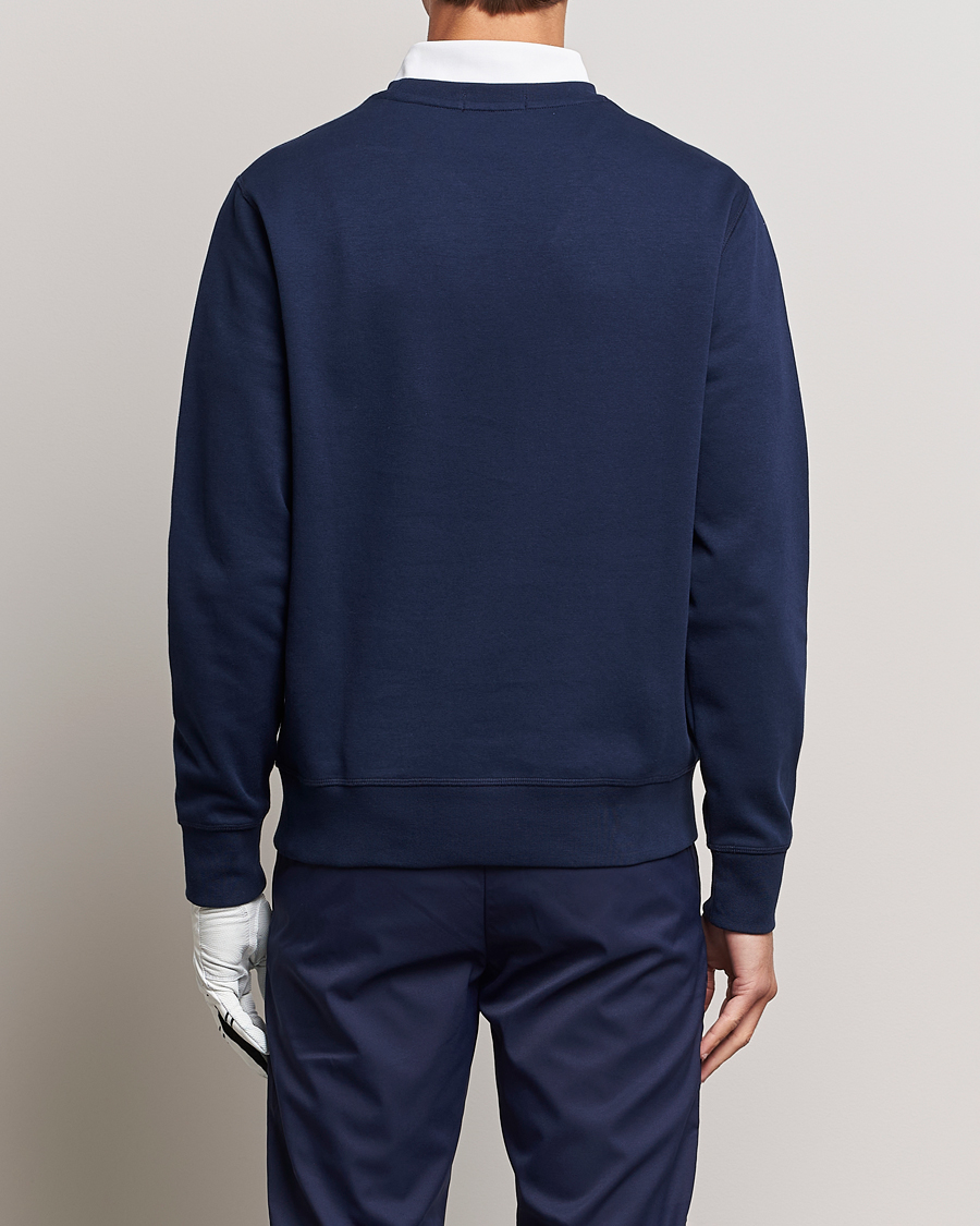 Herre | Trøjer | RLX Ralph Lauren | Bear Double Knit Pullover French Navy