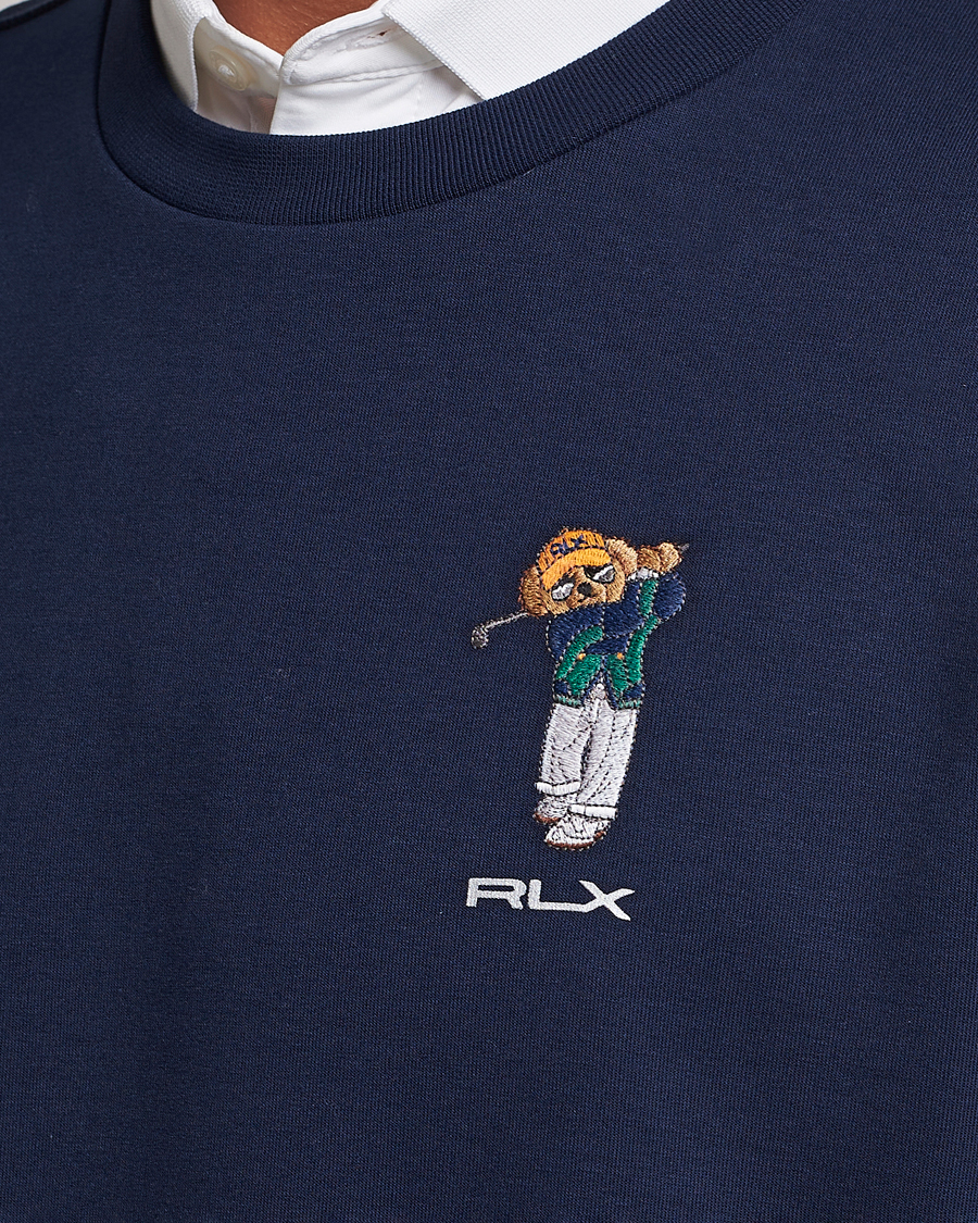 Herre | Trøjer | RLX Ralph Lauren | Bear Double Knit Pullover French Navy