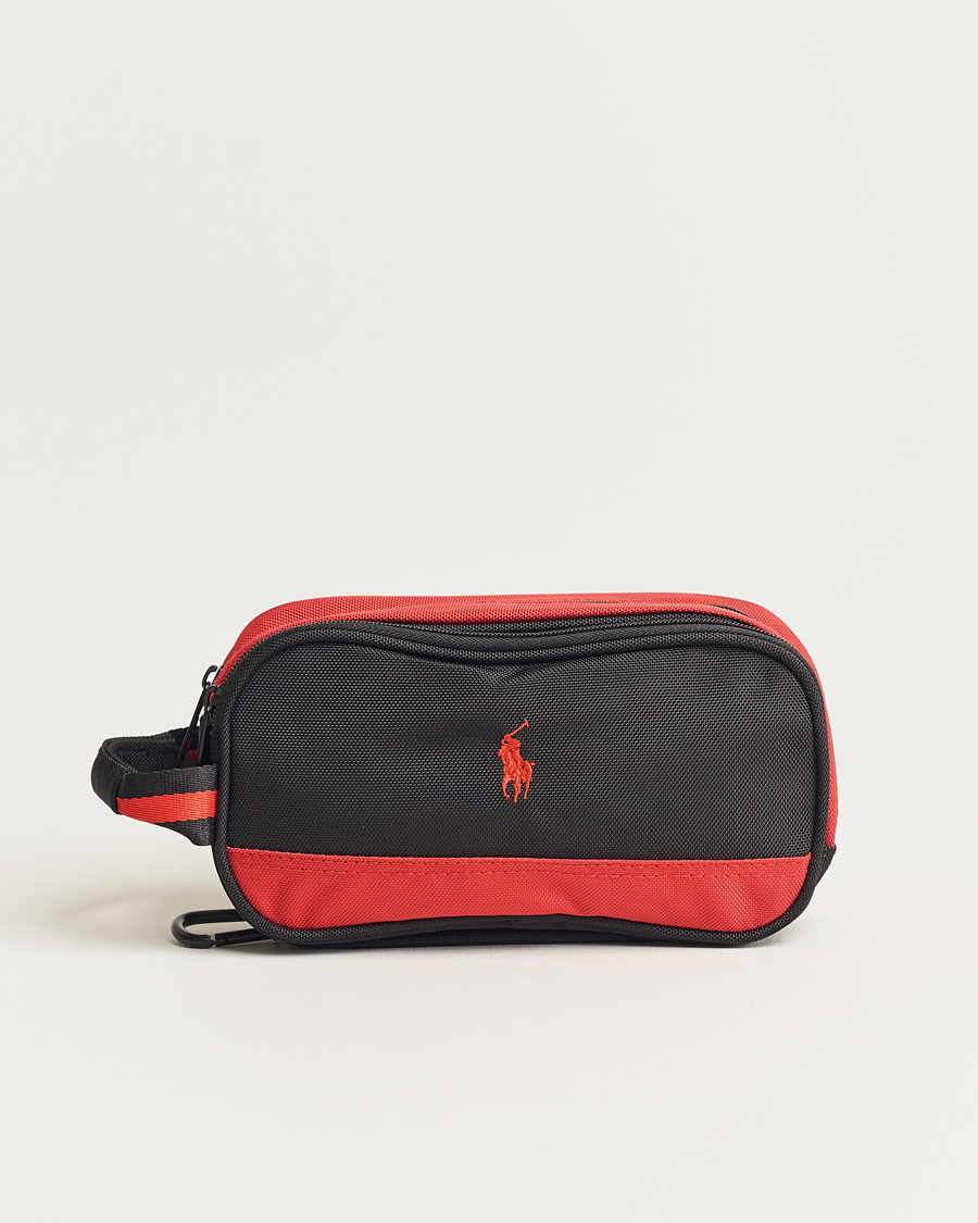 Herre | RLX Ralph Lauren Large Washbag Black/Red | RLX Ralph Lauren | Large Washbag Black/Red