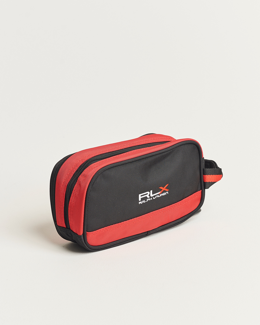Herre | Sport | RLX Ralph Lauren | Large Washbag Black/Red