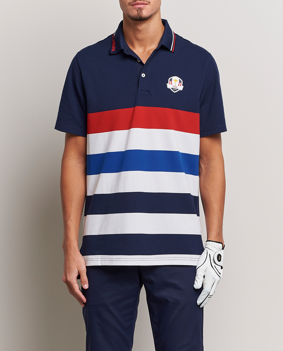 Herre | Golf | RLX Ralph Lauren | Ryder Cup Stripe Pique French Navy/Multi
