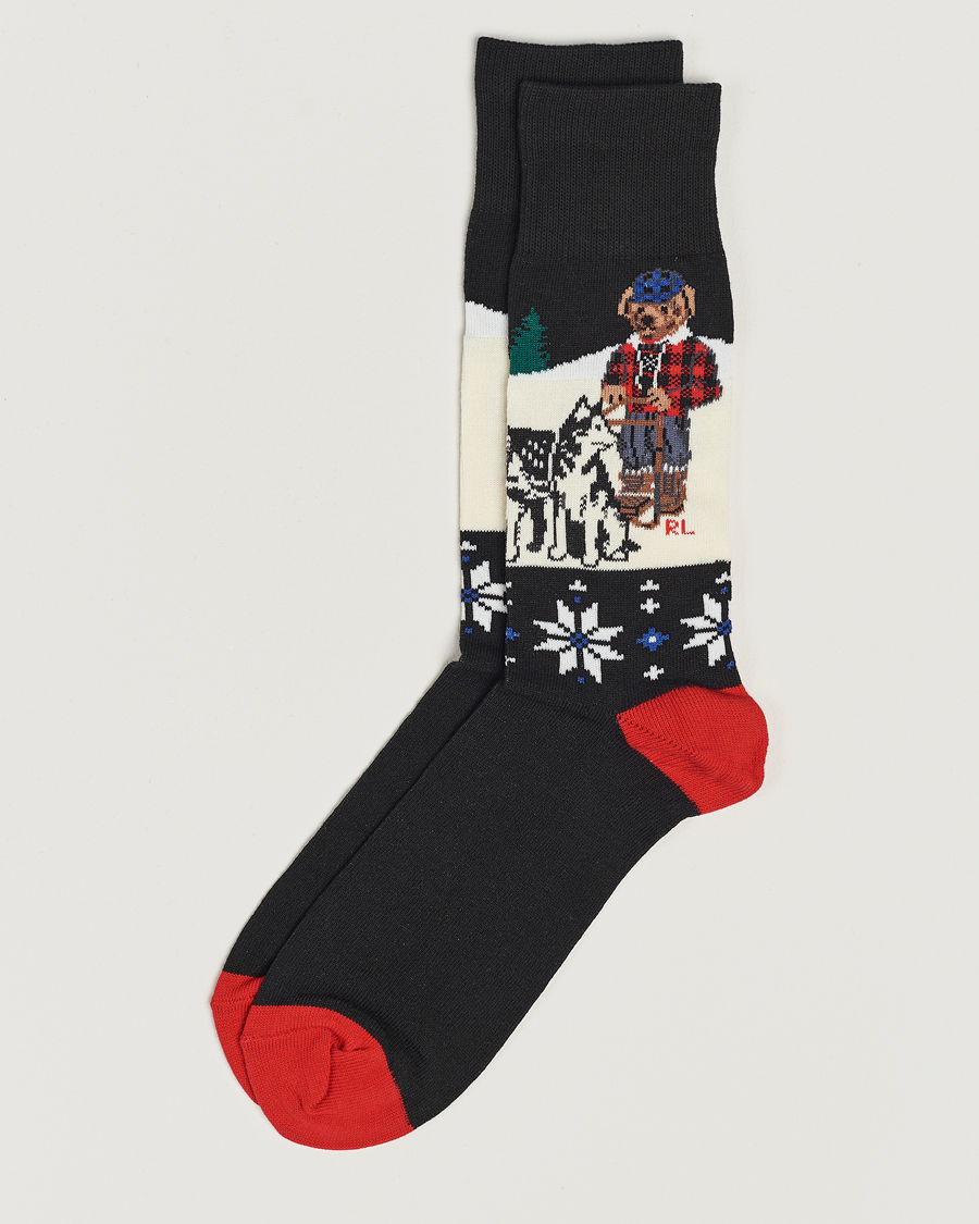 Herre | Undertøj | Polo Ralph Lauren | Holiday Bear Socks Navy/White