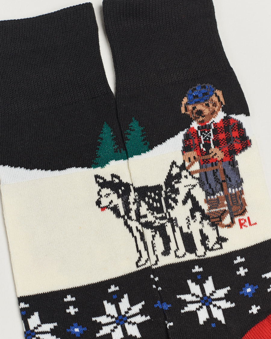 Herre | Undertøj | Polo Ralph Lauren | Holiday Bear Socks Navy/White