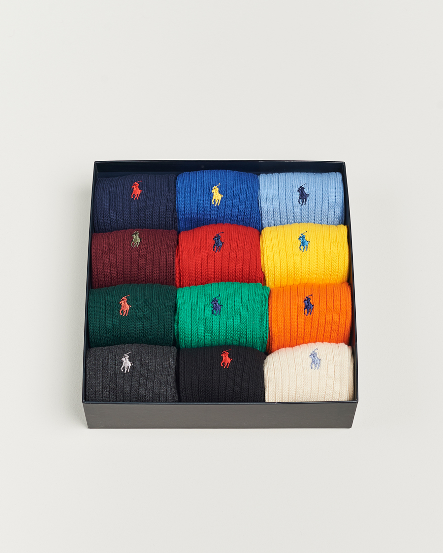 Herre | Undertøj | Polo Ralph Lauren | 12-Pack Cotton Crew Socks Multi