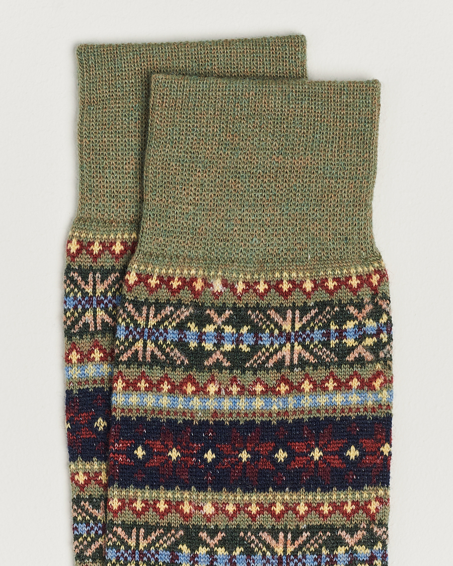 Herre |  | Polo Ralph Lauren | Wool Fairisle Socks Loden