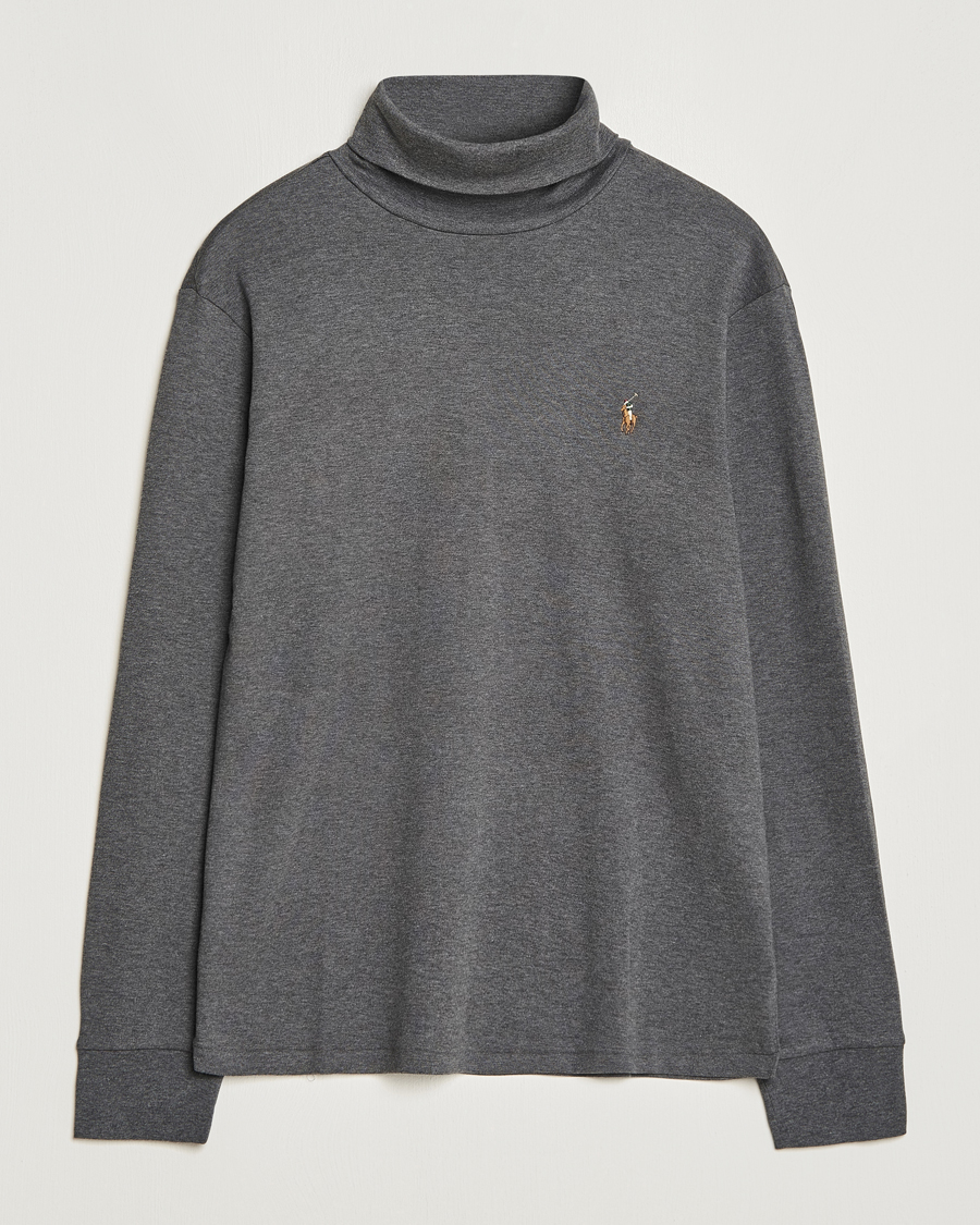 Herre | Trøjer | Polo Ralph Lauren | Luxury Pima Cotton Rollneck Barclay Heather