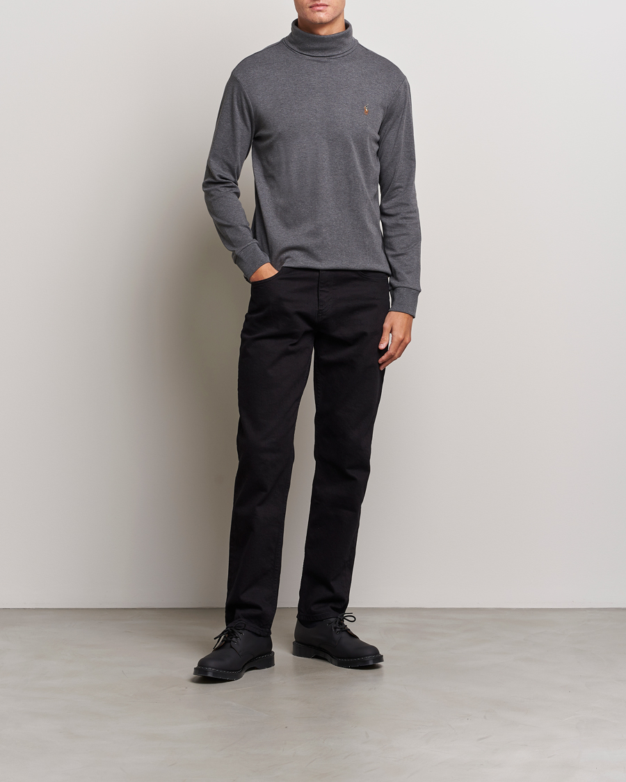 Herre | Trøjer | Polo Ralph Lauren | Luxury Pima Cotton Rollneck Barclay Heather