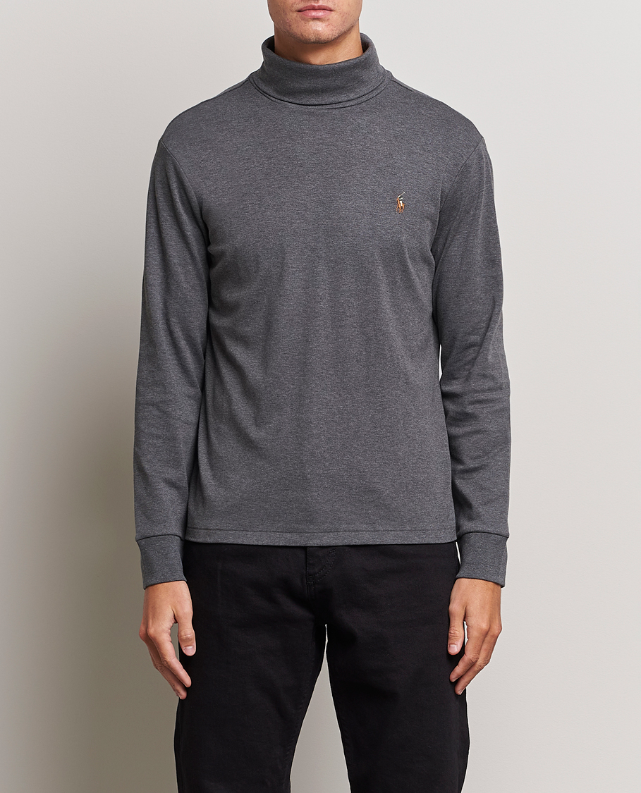 Herre | Trøjer | Polo Ralph Lauren | Luxury Pima Cotton Rollneck Barclay Heather
