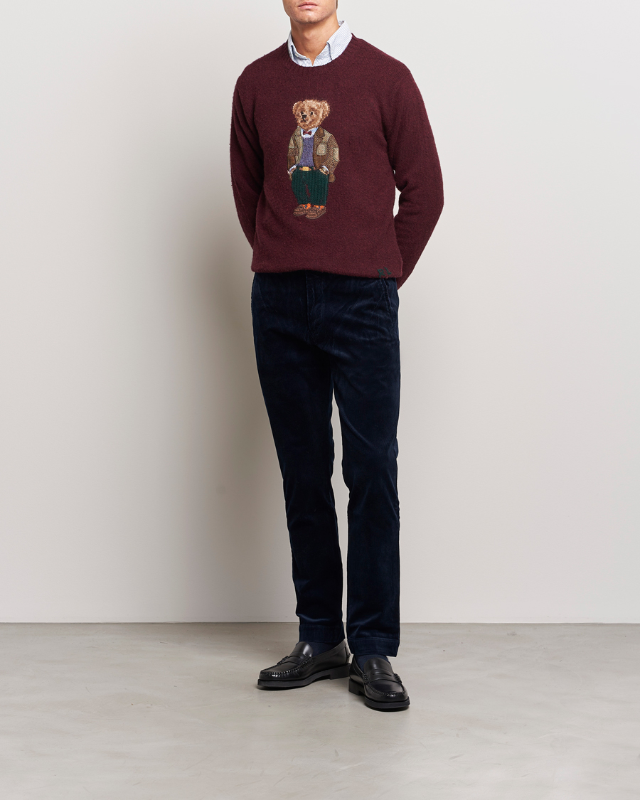 Herre | Trøjer | Polo Ralph Lauren | Wool/Cashmere Knitted Bear Sweater Aged Wine Heather