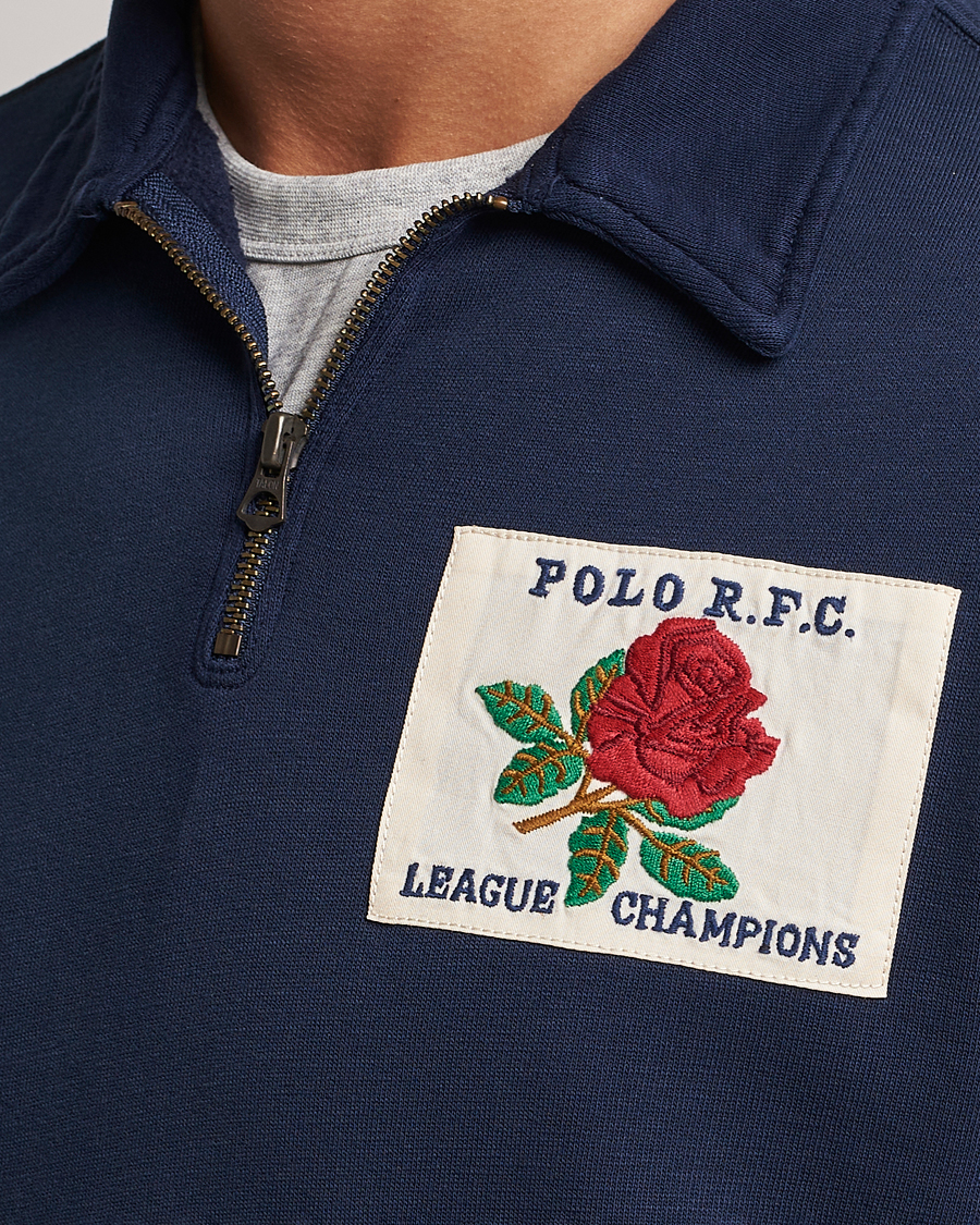 Herre | Trøjer | Polo Ralph Lauren | Logo Cotton Half Zip Cruise Navy