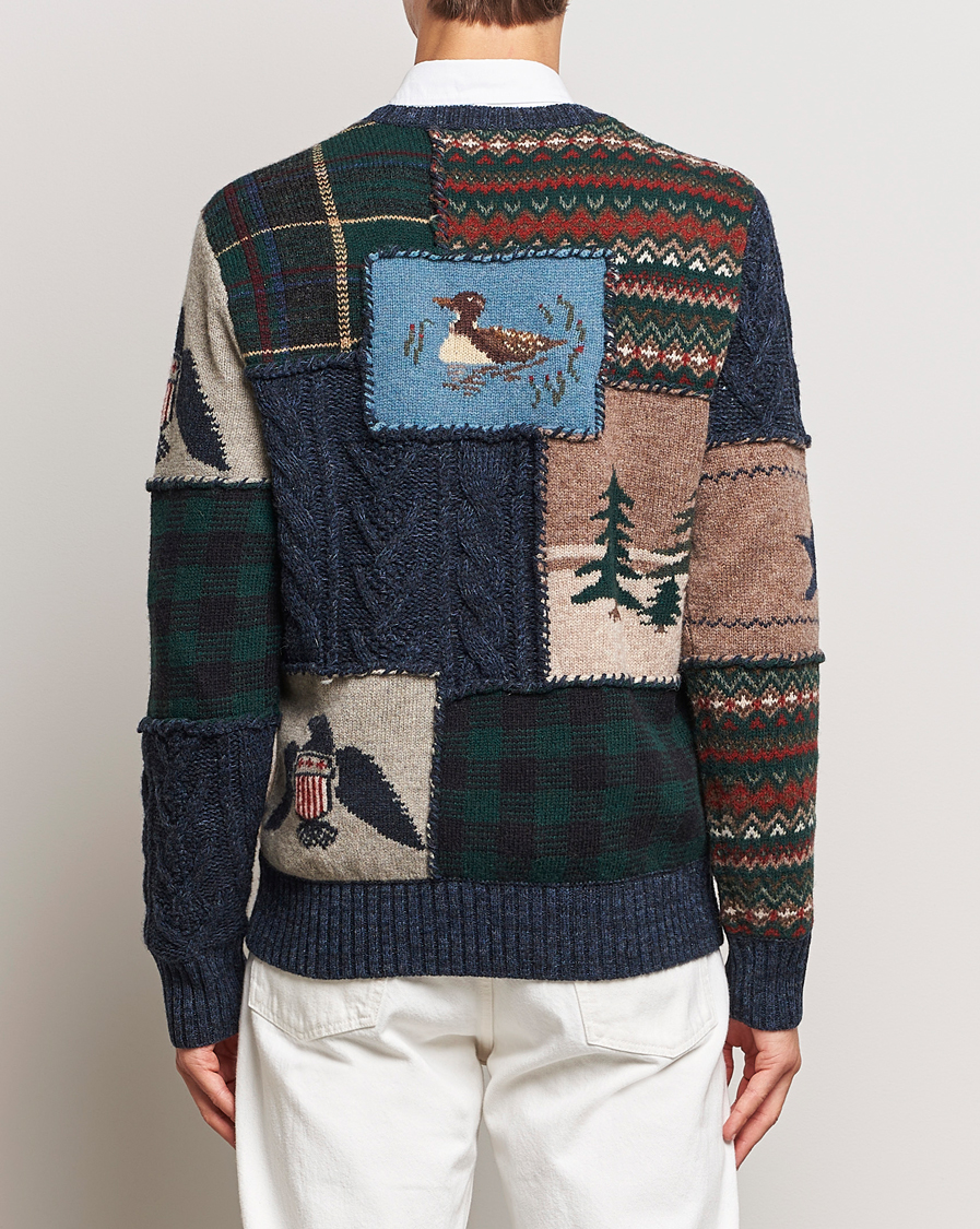 Herre | Trøjer | Polo Ralph Lauren | Wool Patchwork Knitted Sweater Multi