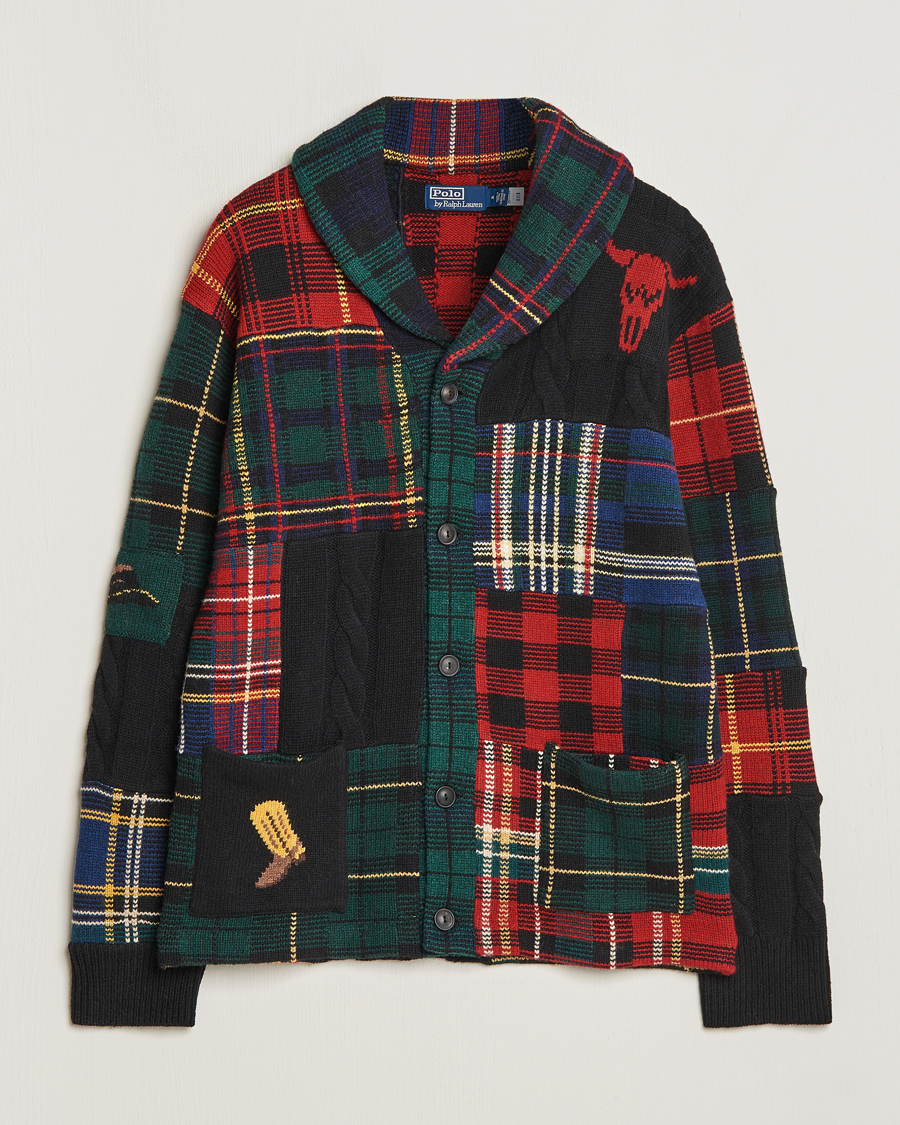 Herre | Trøjer | Polo Ralph Lauren | Wool Patchwork Cardigan Multi