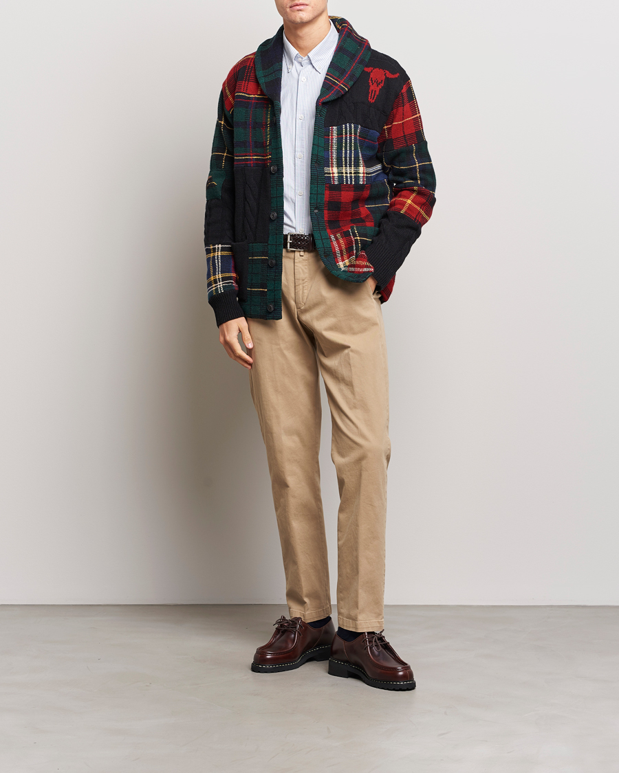 Herre | Trøjer | Polo Ralph Lauren | Wool Patchwork Cardigan Multi