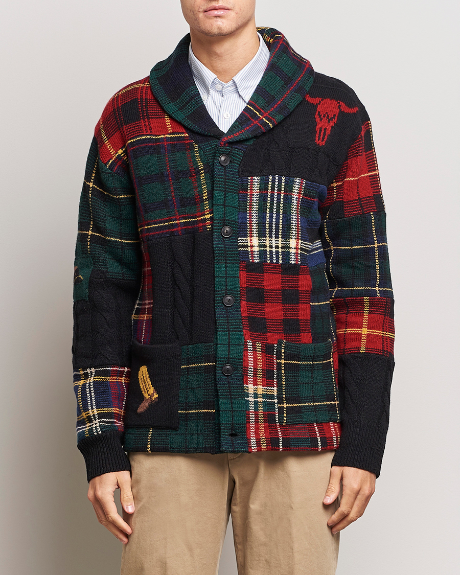 Herre | Trøjer | Polo Ralph Lauren | Wool Patchwork Cardigan Multi