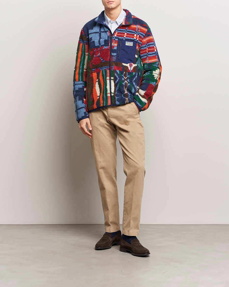 Herre | Trøjer | Polo Ralph Lauren | Pinelodge Pile Patchwork Full Zip Multi