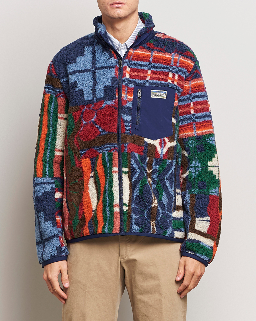 Herre |  | Polo Ralph Lauren | Pinelodge Pile Patchwork Full Zip Multi