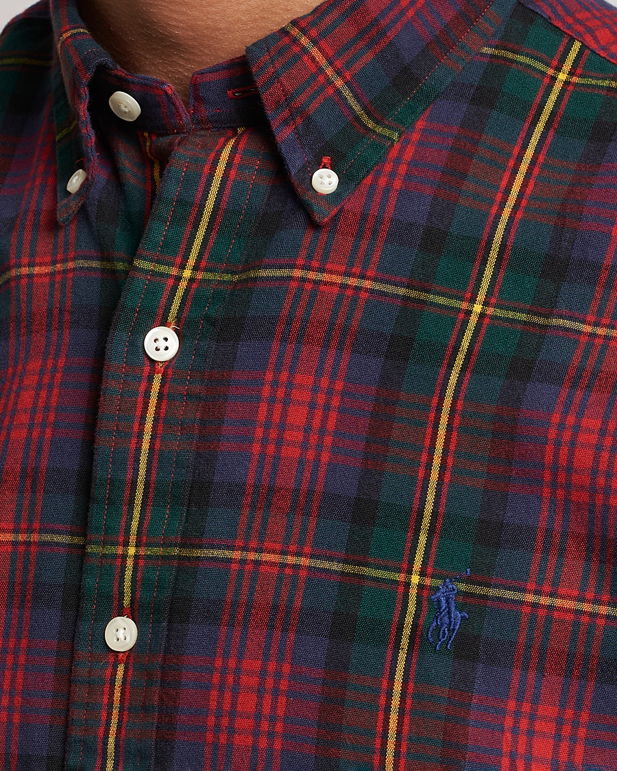 Herre | Skjorter | Polo Ralph Lauren | Custom Fit Checked Shirt Red/Green