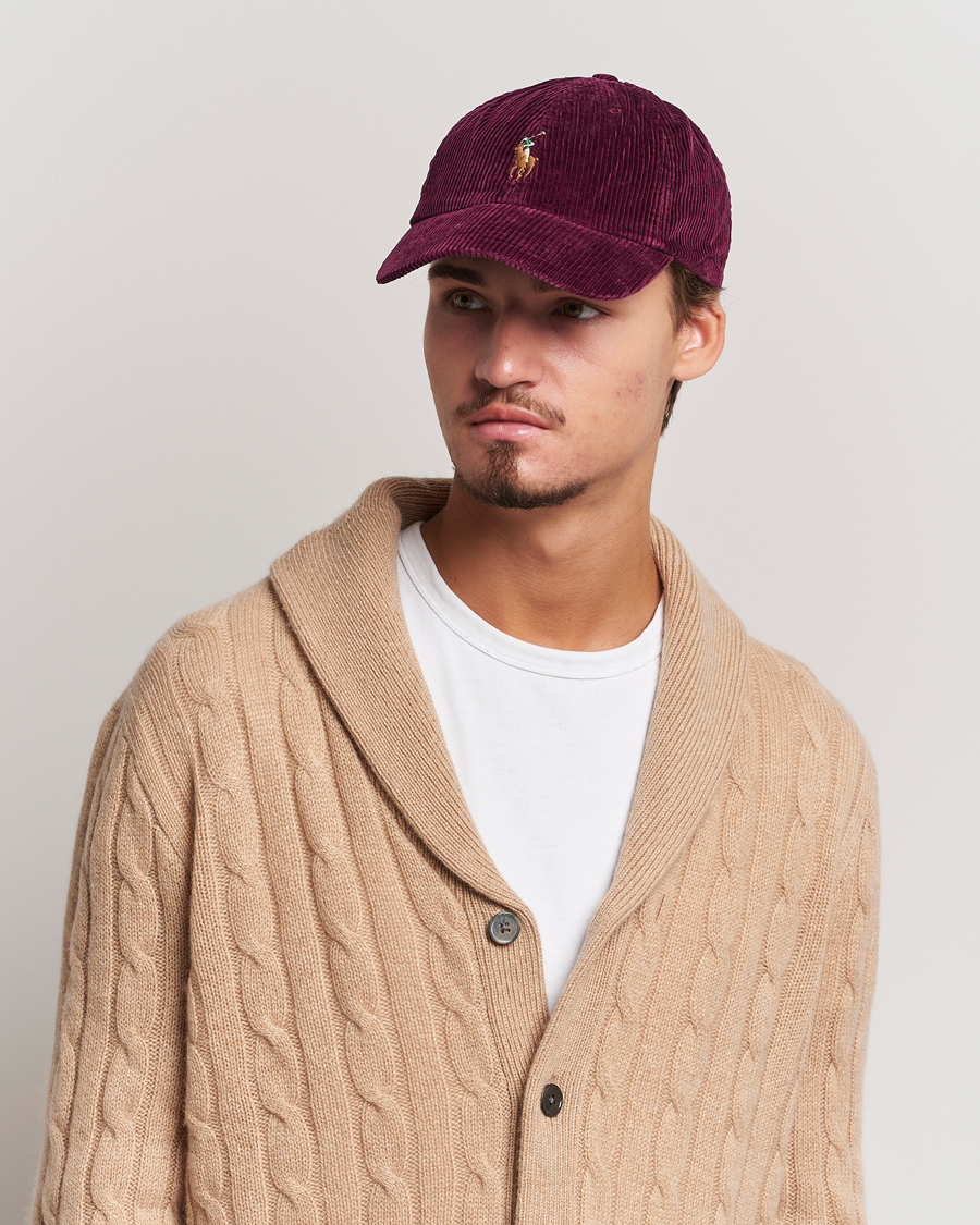 Herre | Polo Ralph Lauren Corduroy Cap Ruby | Polo Ralph Lauren | Corduroy Cap Ruby