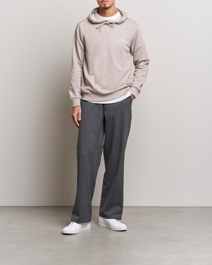 Herre | Trøjer | A.P.C. | Item Hoodie Beige Chine