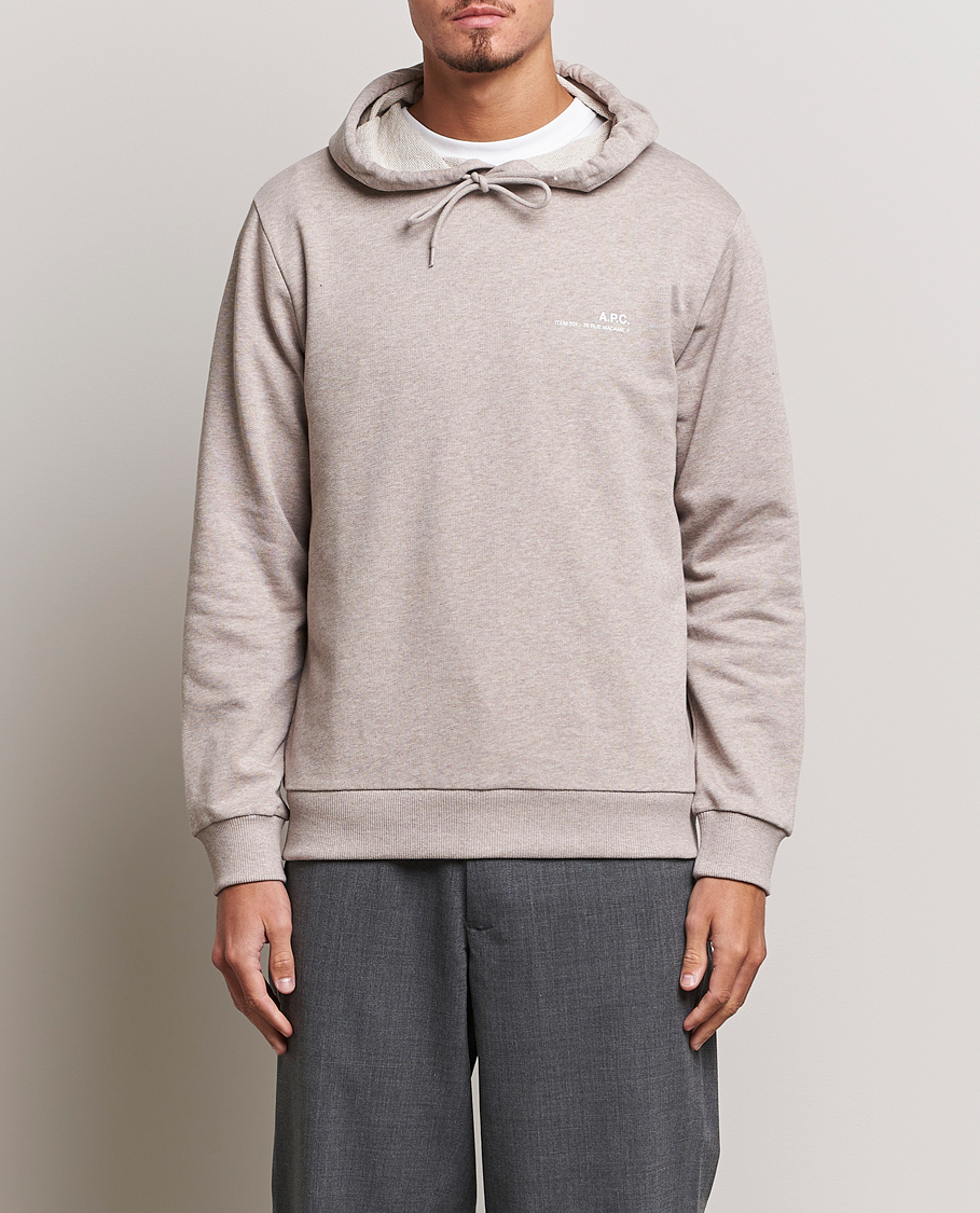 Herre | Hættetrøjer | A.P.C. | Item Hoodie Beige Chine