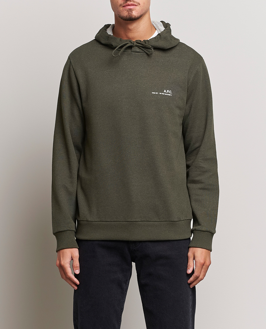 Herre | Trøjer | A.P.C. | Item Hoodie Kaki Chine