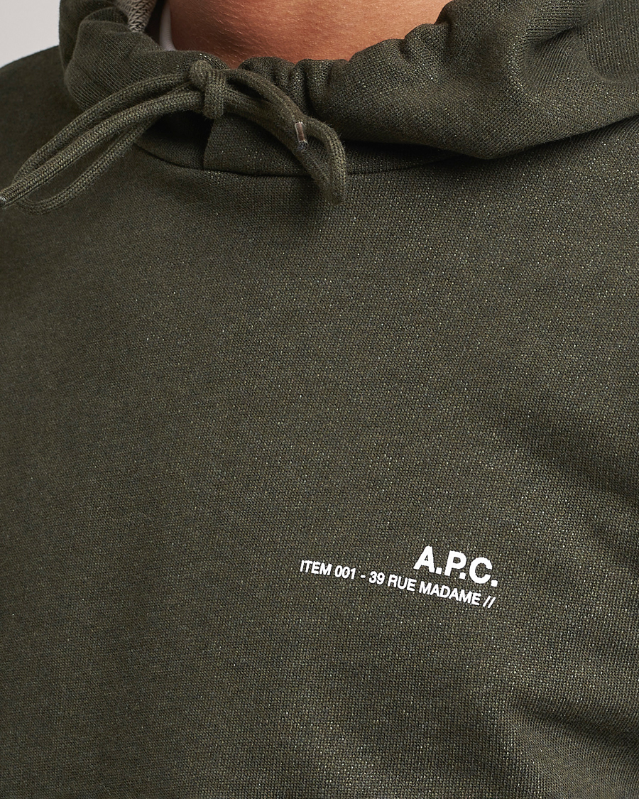 Herre | Trøjer | A.P.C. | Item Hoodie Kaki Chine