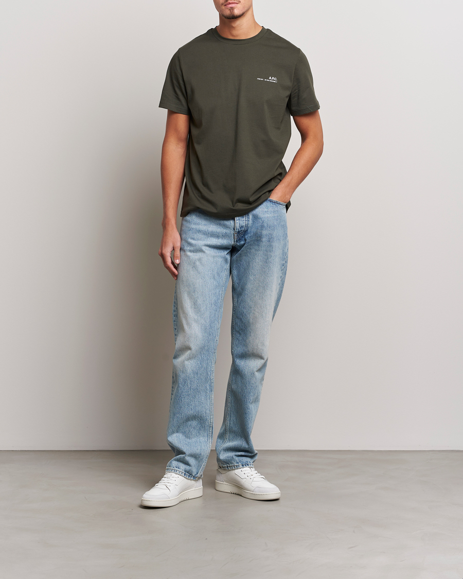 Herre | T-Shirts | A.P.C. | Item Short Sleeve T-Shirt Kaki