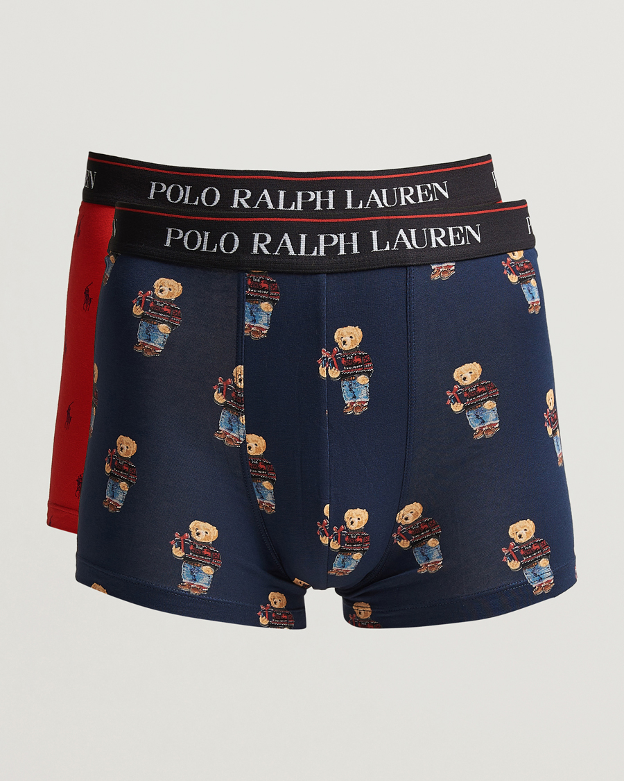 Herre | Undertøj | Polo Ralph Lauren | 2-Pack Holiday Gift Box Set Trunk Red/Navy