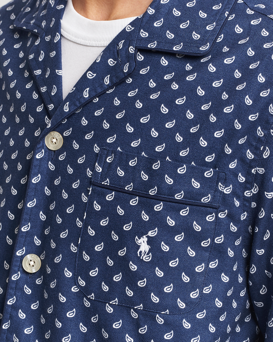 Herre | Pyjamas & Morgenkåber | Polo Ralph Lauren | Flannel Paisley Pyjama Set Navy