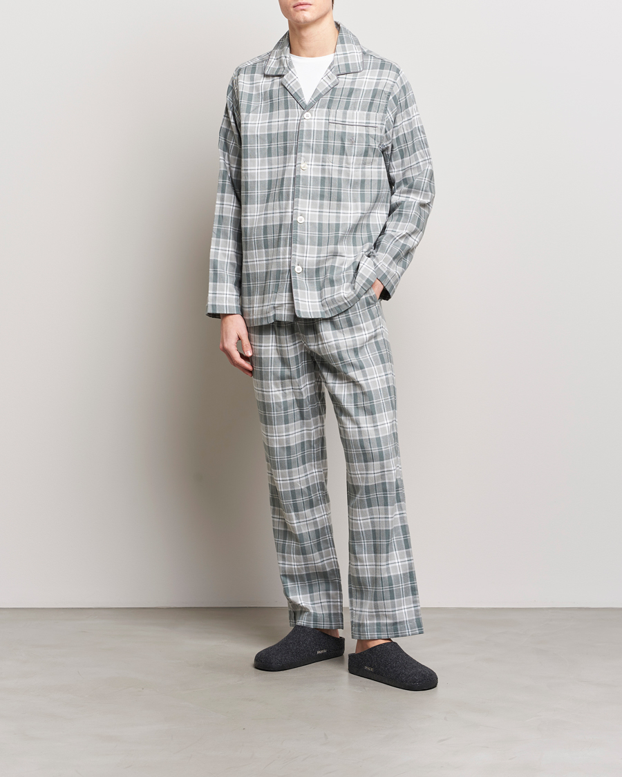 Herre | Pyjamas & Morgenkåber | Polo Ralph Lauren | Flannel Checked Pyjama Set Grey