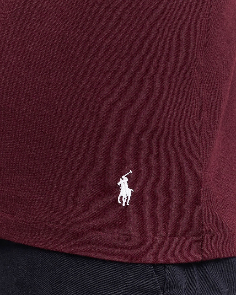 Herre | T-Shirts | Polo Ralph Lauren | 3-Pack Crew Neck T-Shirt Wine/Green/Purple