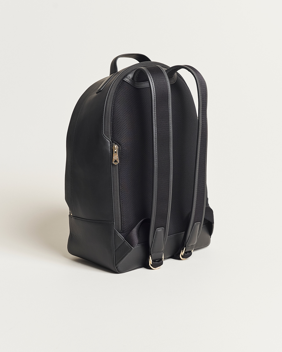 Herre | Paul Smith Leather Stripe Backpack Black | Paul Smith | Leather Stripe Backpack Black