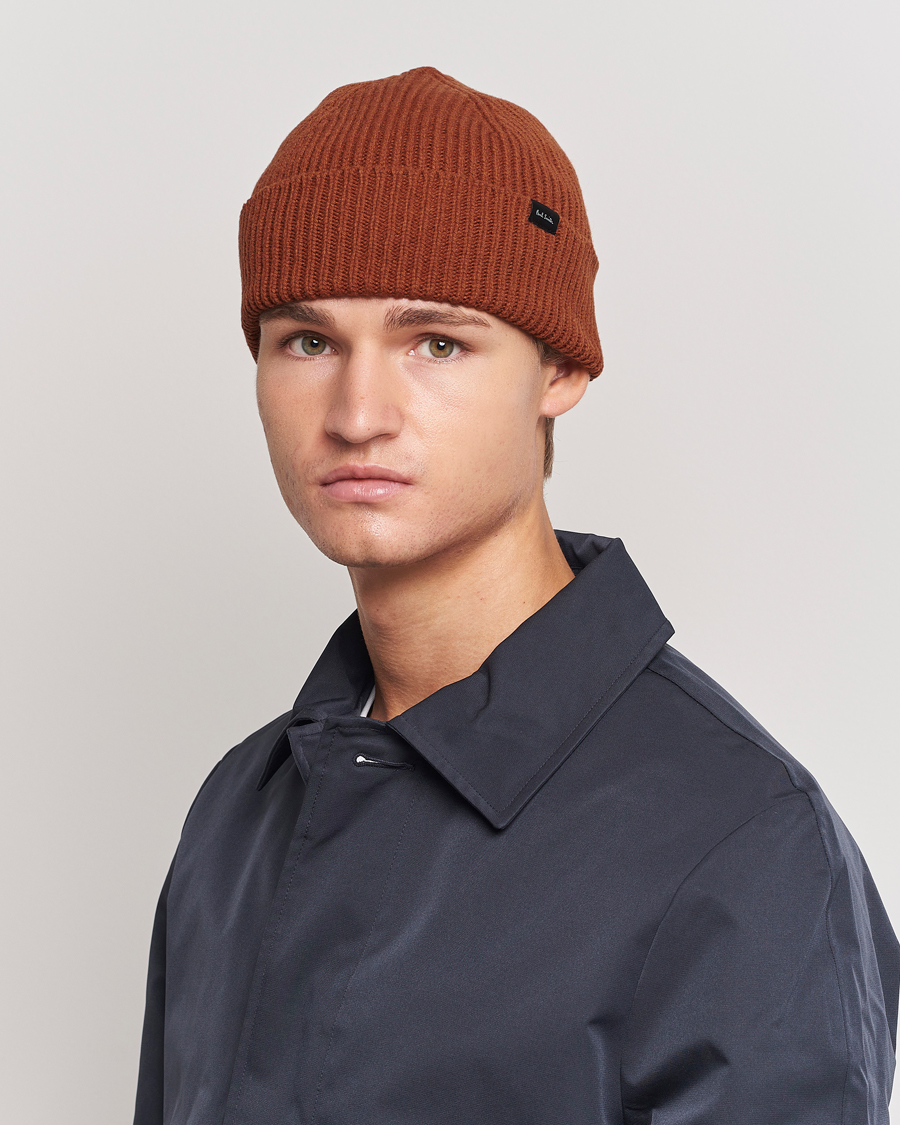Herre | Paul Smith Cashmere Beanie Orange | Paul Smith | Cashmere Beanie Orange
